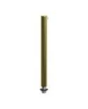 Runde Zugentlastung aus Metall, 15 cm lang, komplett mit Gewinderohr, Mutter und Unterlegscheibe