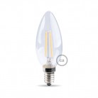 Ovalförmige Filament LED-Glühbirne 4.5W 470Lm E14 Klar 2700K