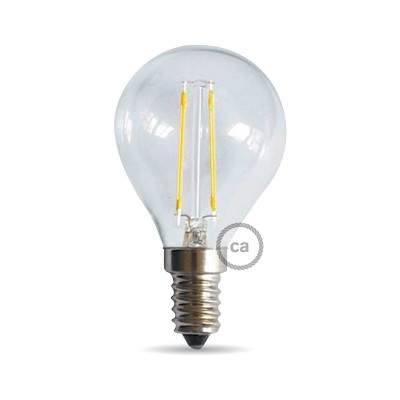 Kugelförmige Filament LED-Glühbirne 4,5W 440Lm E14 Klar