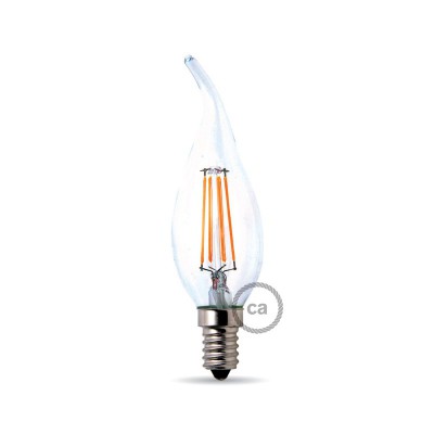 Filament LED-Glühbirne Windstoß 4.5W 470Lm E14 Klar 2700K