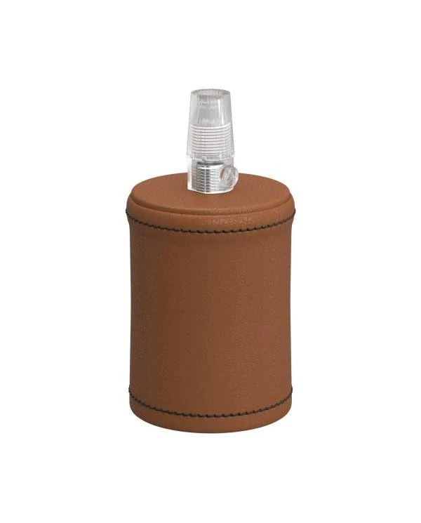 Leather covered wooden UL E26 socket kit
