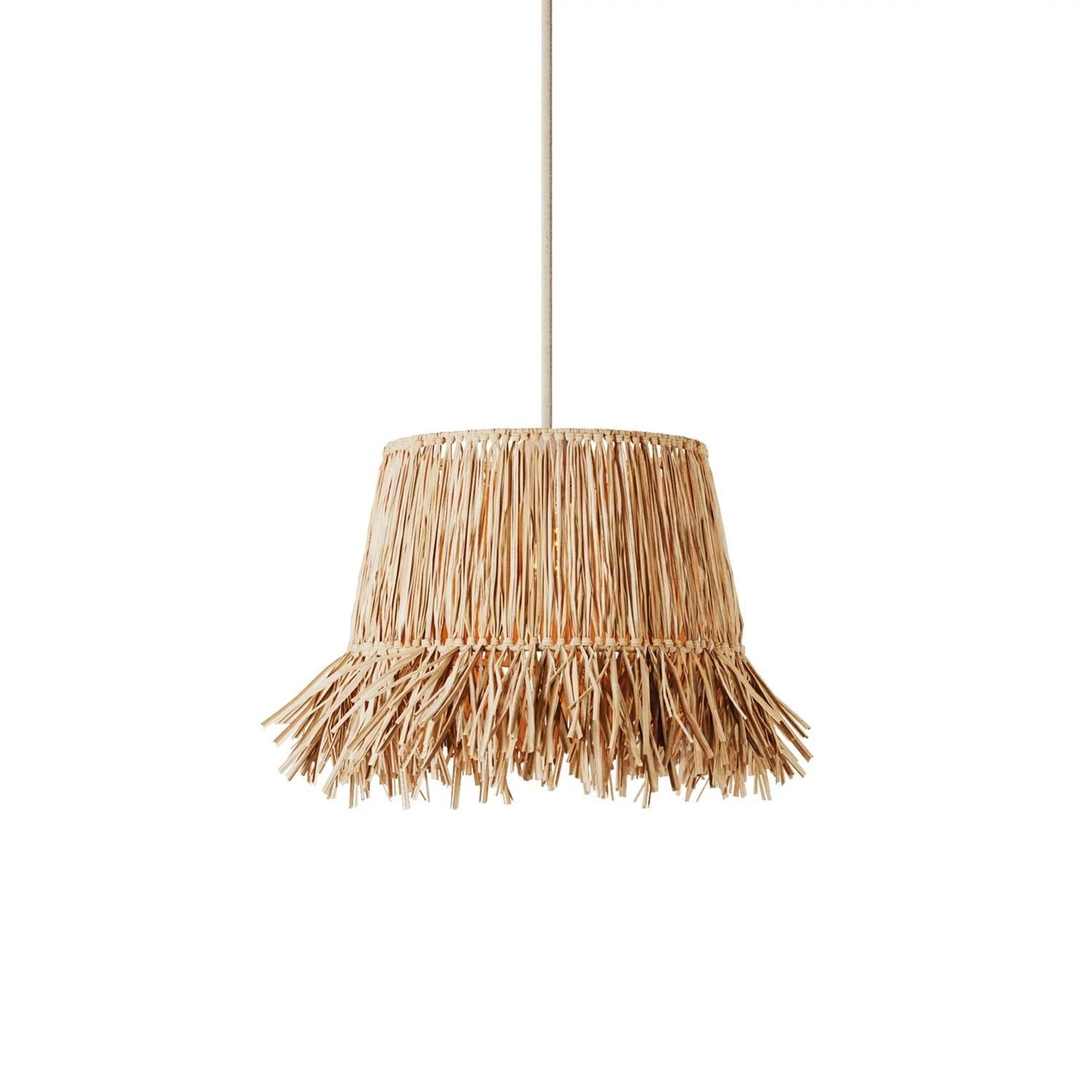 Raffia Lampenschirm Honolulu - Neutral