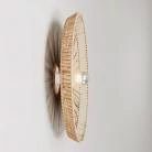 Wand- und Deckenleuchte mit Lampenschirm aus Raffia Tahiti