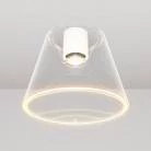 Design-Deckenleuchte mit transparenter kegelförmiger Ghost-Glühbirne