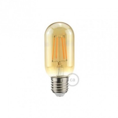 LED-Glühbirne 5W 360Lm E27 Gold ovalförmig T45 , 2000K Dimmbar