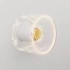Wandleuchte mit mini transparenter Ghost-Glühbirne