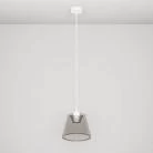 Hängelampe mit rauchiger kegelförmiger Ghost-Glühbirne