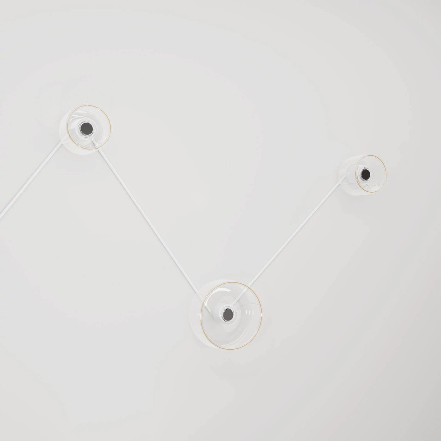 Spostaluce-Wandlampe mit 3 Ghost-Glühbirnen