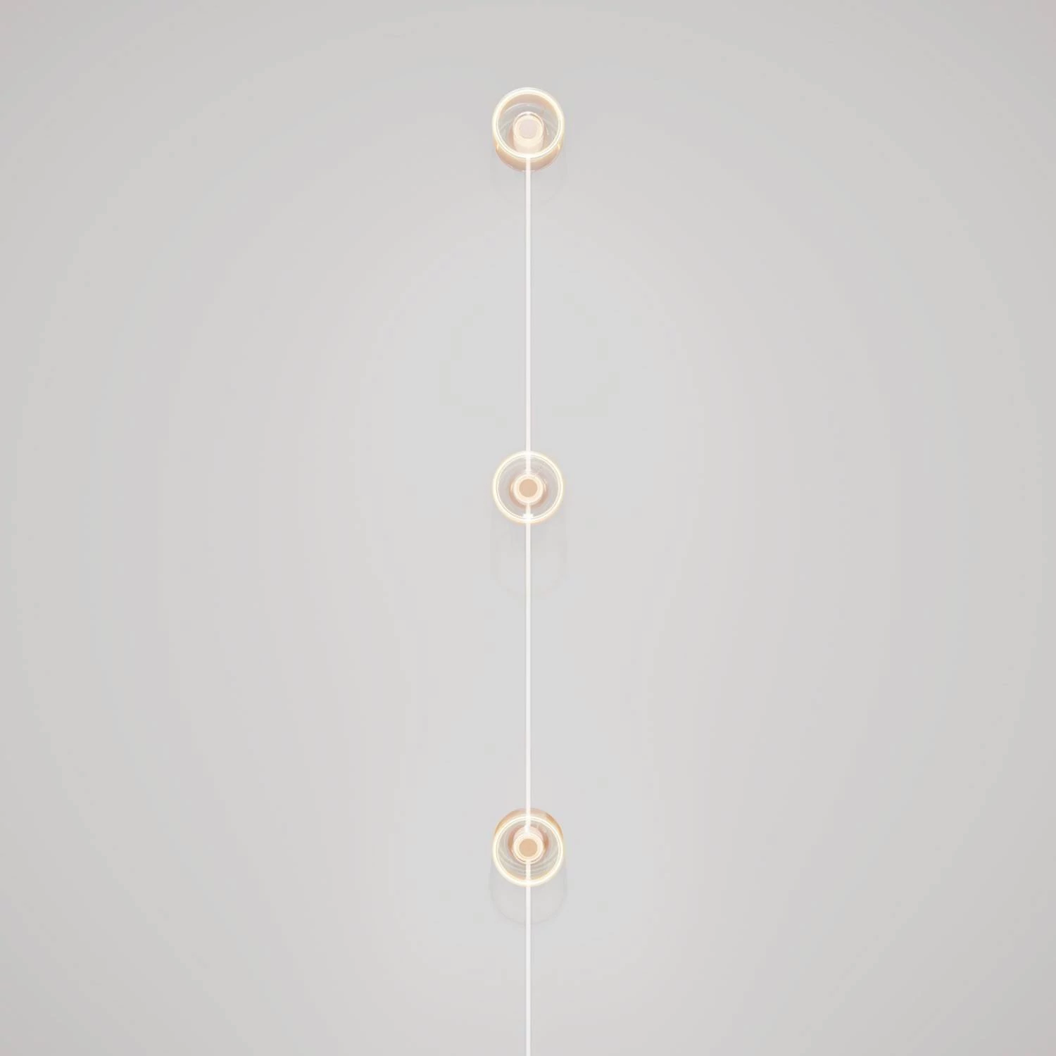 Spostaluce-Wandlampe mit Stecker und 3 Ghost-Glühbirnen