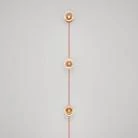Spostaluce-Wandlampe mit Stecker und 3 Ghost-Glühbirnen