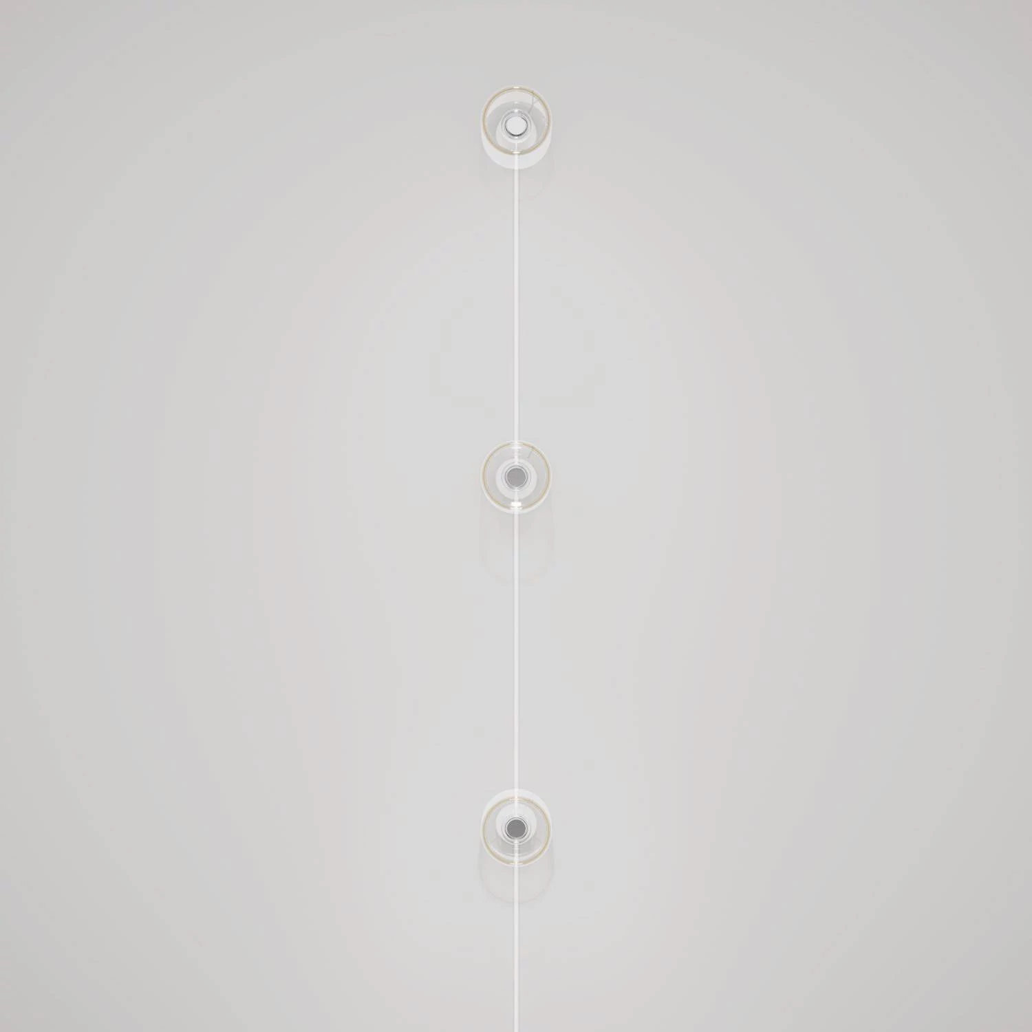 Spostaluce-Wandlampe mit Stecker und 3 Ghost-Glühbirnen