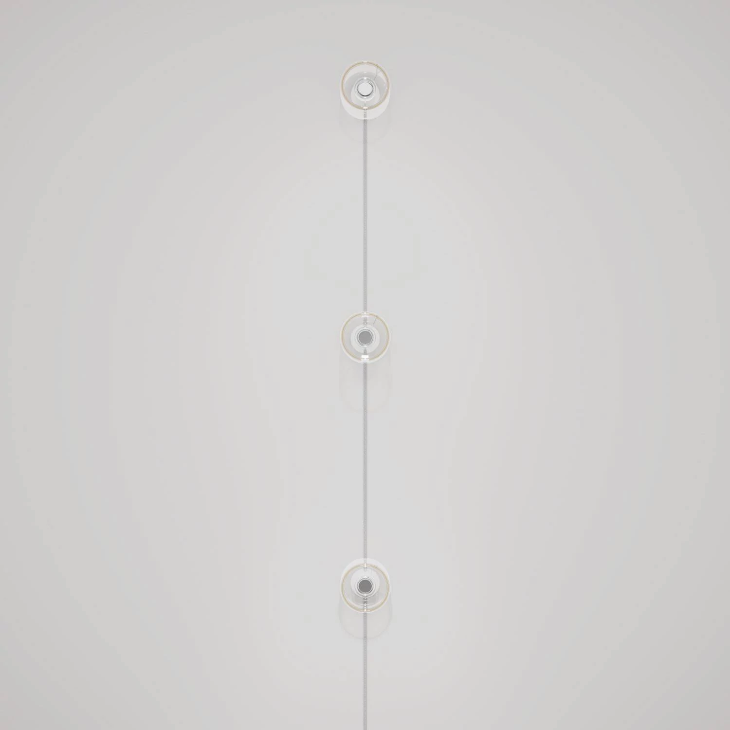 Spostaluce-Wandlampe mit Stecker und 3 Ghost-Glühbirnen