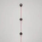 Spostaluce-Wandlampe mit Stecker und 3 Ghost-Glühbirnen