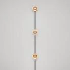 Spostaluce-Wandlampe mit Stecker und 3 Ghost-Glühbirnen