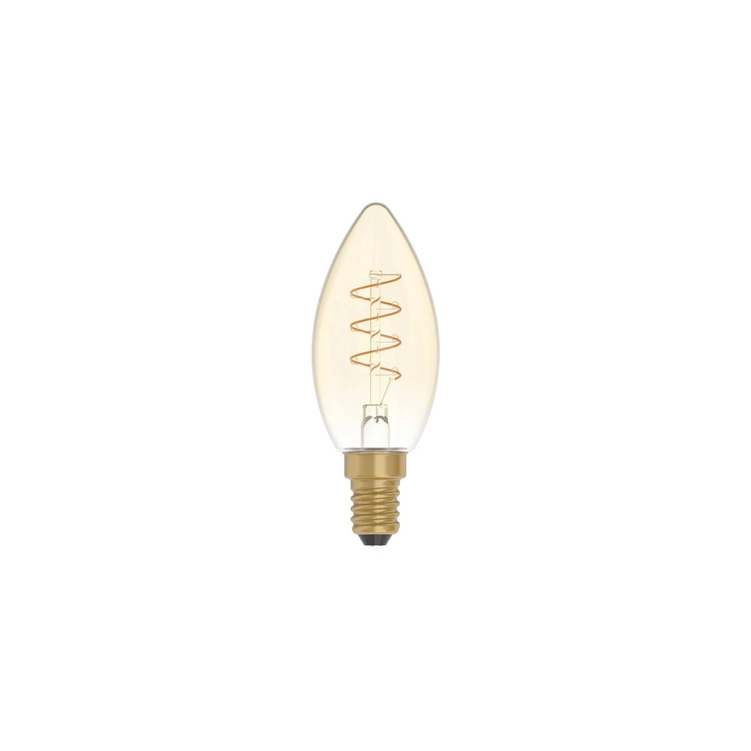 LED Glühbirne Golden Carbon Line Spiral-Filament Candle C35 2,5W 136Lm E14 1800K Dimmbar - C01