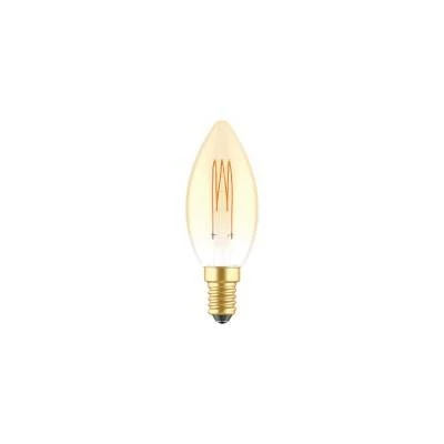 LED Glühbirne Golden Carbon Line Cage Filament Candle C35 3,5W 300Lm E14 2700K Dimmbar - C51