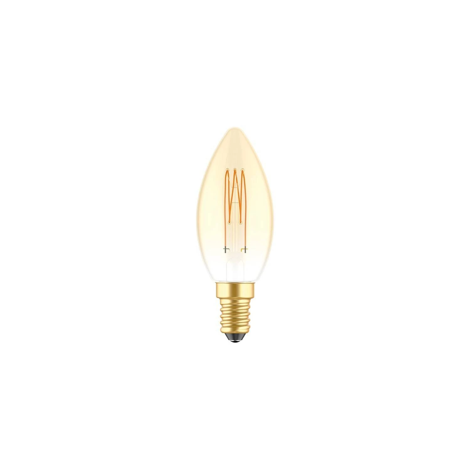 LED Glühbirne Golden Carbon Line Cage Filament Candle C35 3,5W 300Lm E14 2700K Dimmbar - C51
