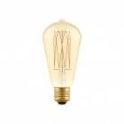 LED Glühbirne Golden Carbon Line Cage Filament Edison ST64 7W 640Lm E27 2700K Dimmbar - C54