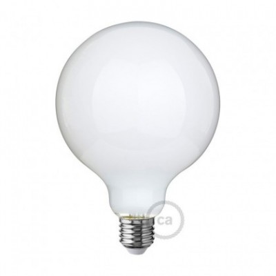 LED-Glühbirne Milchglas Globo G125 7W 806Lm E27 2700K Dimmbar