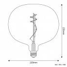 LED Glühbirne Smoky Ellipse 220 10W 470Lm E27 1800K Dimmbar - H08