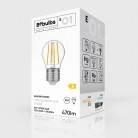 LED Glühbirne Mini Globe G45, transparent 4W 470Lm E27 2700K - E01