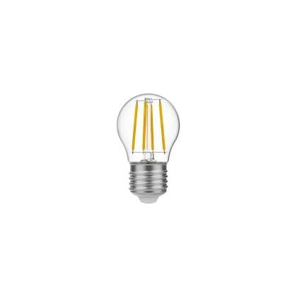 LED Glühbirne Mini Globe G45, transparent 4W 470Lm E27 2700K - E01