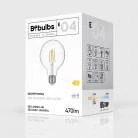 LED Glühbirne Globe G95, transparent 4W 470Lm E27 2700K - E04