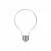 LED Glühbirne Globe G95, mattweiß 4W 470Lm E27 2700K - M04