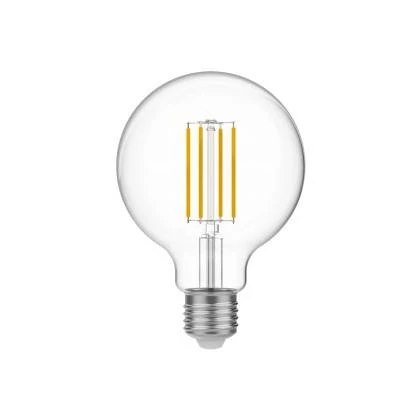 LED Glühbirne Globe G95, transparent 7W 806Lm E27 2700K dimmbar - T03