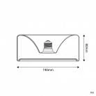 LED Glühbirne Ghost Line Recessed Donut 195x83, transparent 6W 500Lm E27 2200K dimmbar - G02