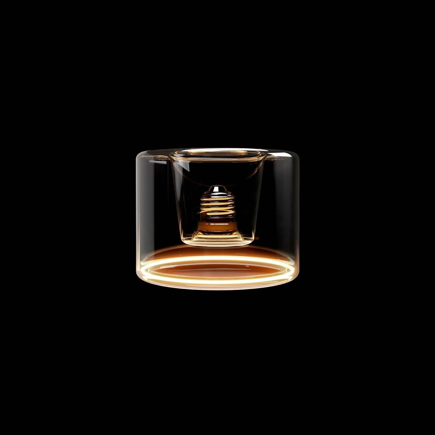 LED Glühbirne Ghost Line Recessed Donut 1205x90, transparent 6W 500Lm E27 2200K dimmbar - G03