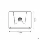 LED Glühbirne Ghost Line Recessed Donut 1205x90, transparent 6W 500Lm E27 2200K dimmbar - G03