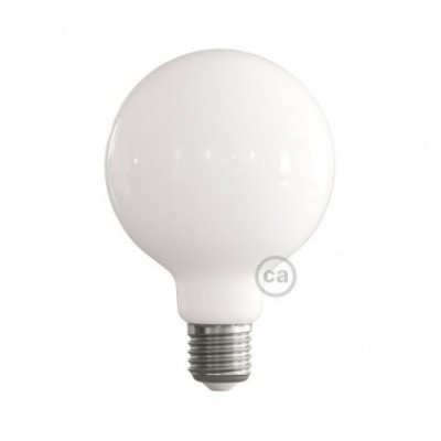 LED-Glühbirne 7W 806Lm E27 milch Globo G95, 2700K Dimmbar