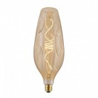 Goldene bumped LED-Glühbirne Bottle Spiralfaden 5W 250Lm E27 1800K Dimmbar