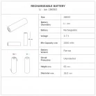 Tragbare, wiederaufladbare Leuchte Cabless03 mit Globus-G125-Glühbirne