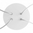 Rundes 4-Loch und 4 Seitenlöchern Lampenbaldachin, Rose-One-Abdeckung, 200 mm Durchmesser
