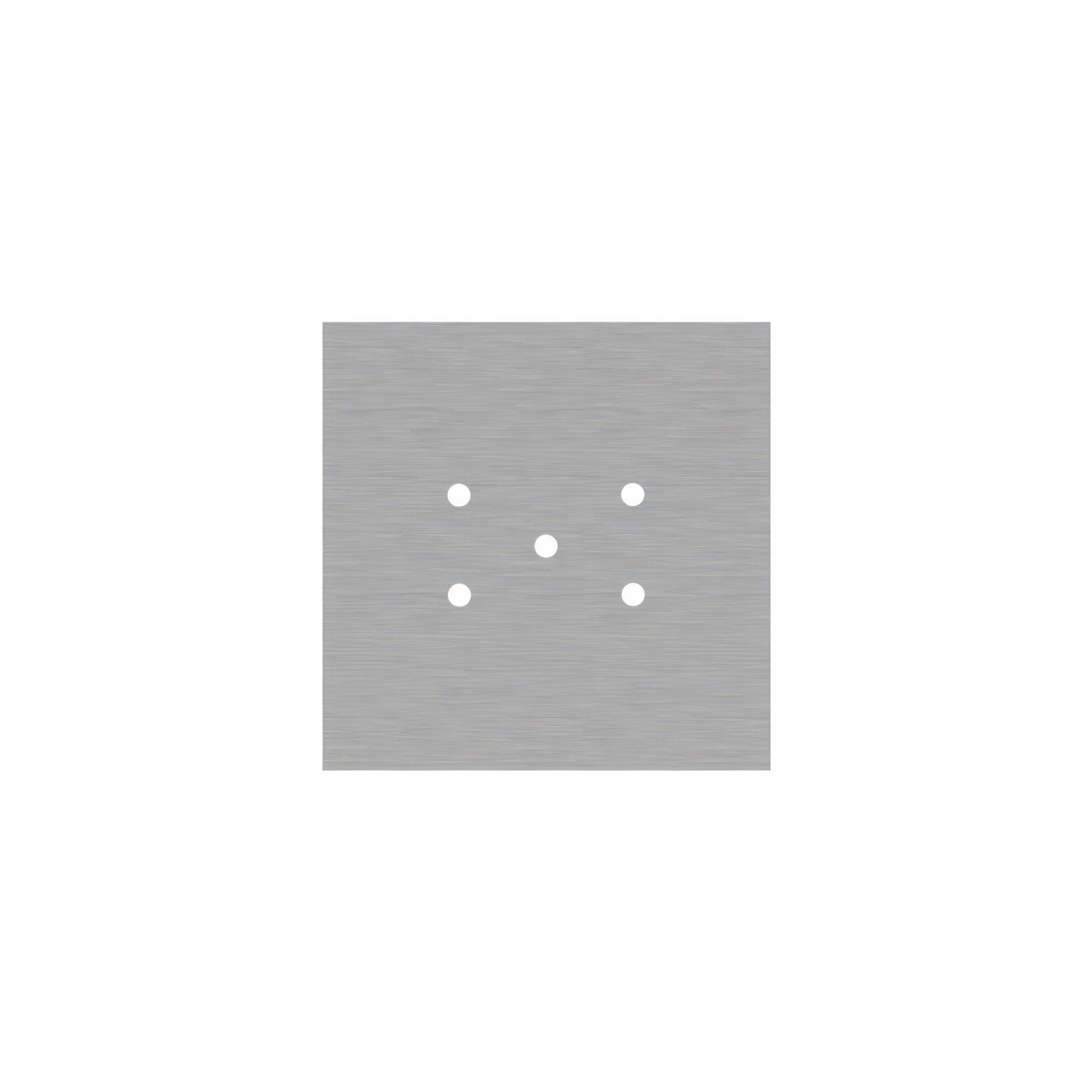 Quadratisches 5-Loch und 4 Seitenlöchern Lampenbaldachin, Rose-One-Abdeckung, 200 mm