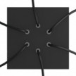 Quadratisches 6-Loch und 4 Seitenlöchern Lampenbaldachin, Rose-One-Abdeckung, 200 mm
