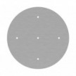 Rundes XXL 5-Loch und 4 Seitenlöchern Lampenbaldachin, Rose-One-Abdeckung, 400 mm Durchmesser