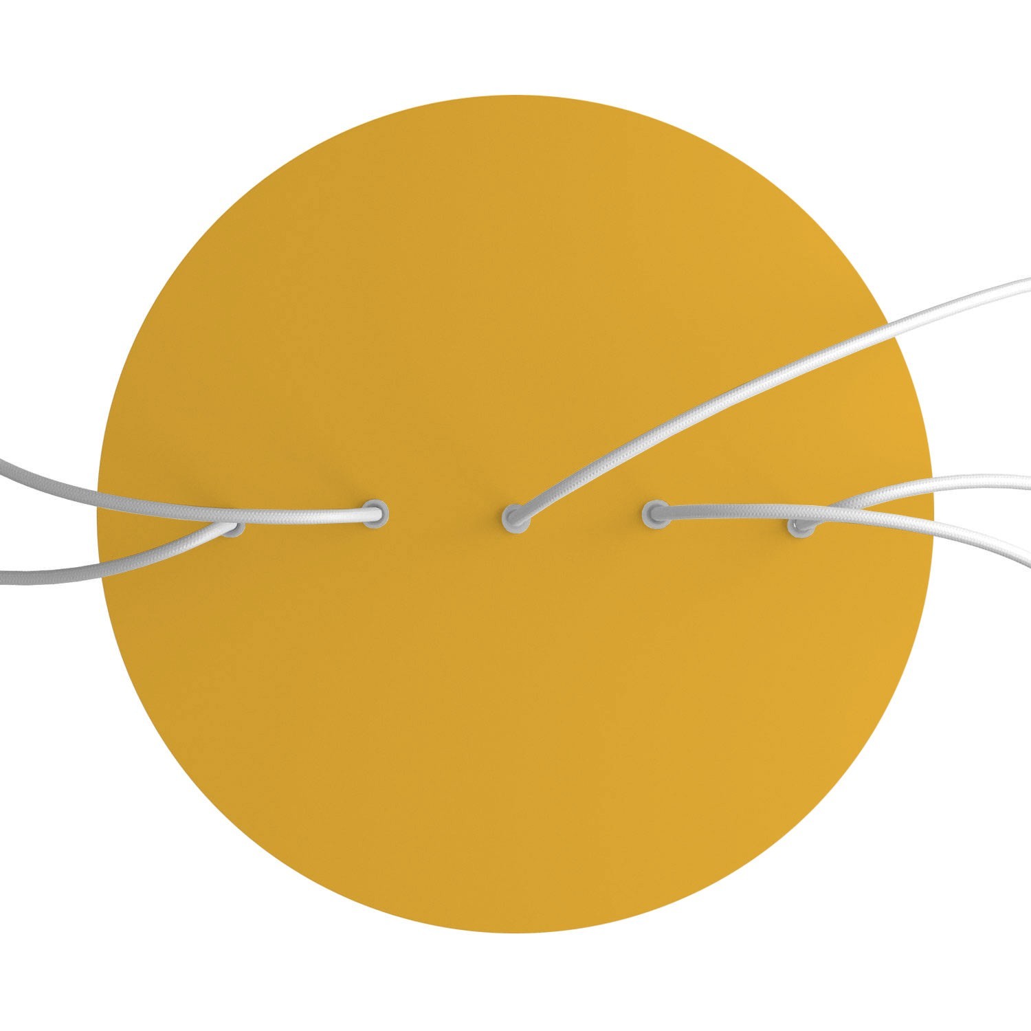 Rundes XXL 5 Inline-Löcher und 4 Seitenlöchern Lampenbaldachin, Rose-One-Abdeckung, 400 mm Durchmesser