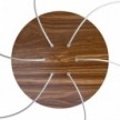 Rundes XXL 6-Loch und 4 Seitenlöchern Lampenbaldachin, Rose-One-Abdeckung, 400 mm Durchmesser