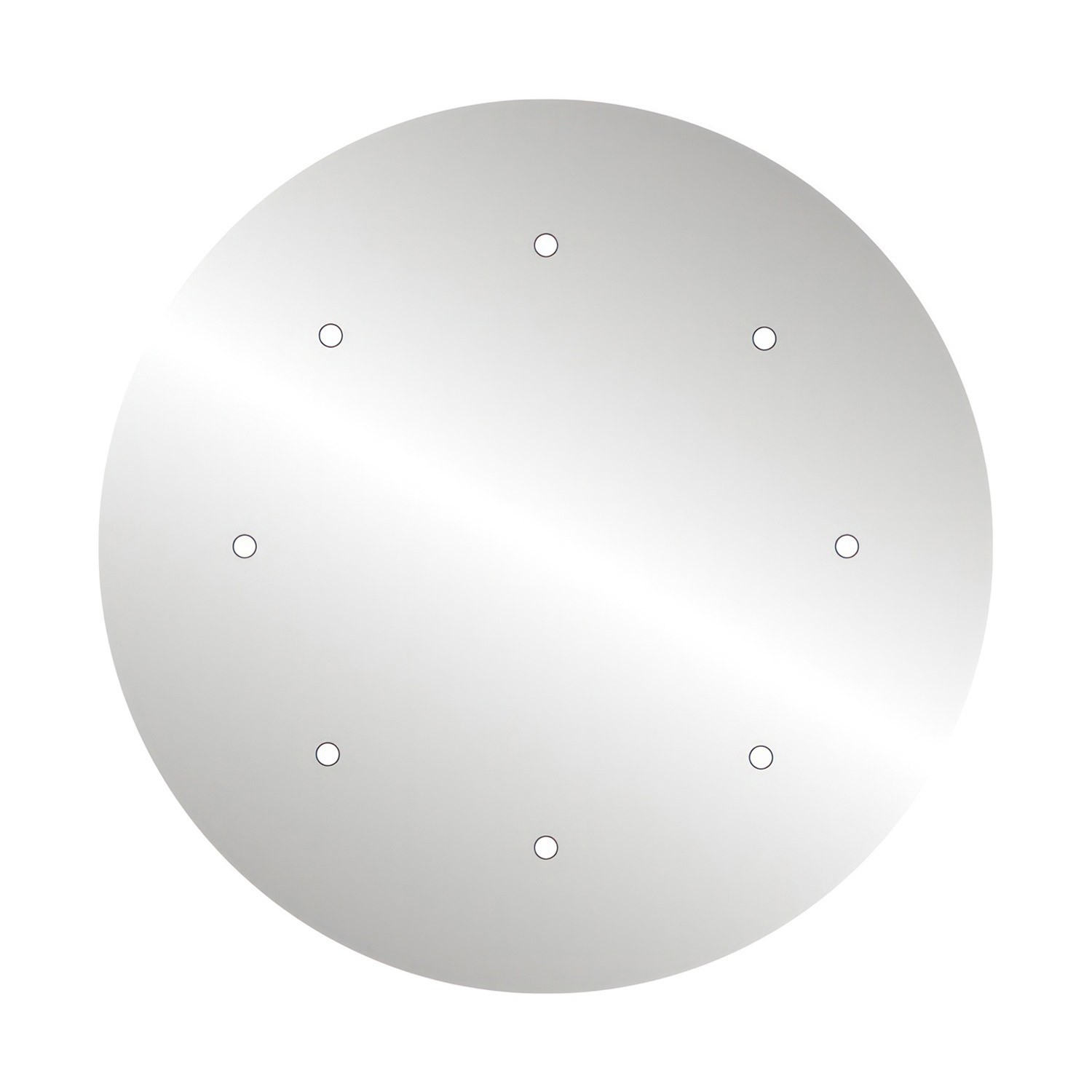 Rundes XXL 8-Loch und 4 Seitenlöchern Lampenbaldachin, Rose-One-Abdeckung, 400 mm Durchmesser