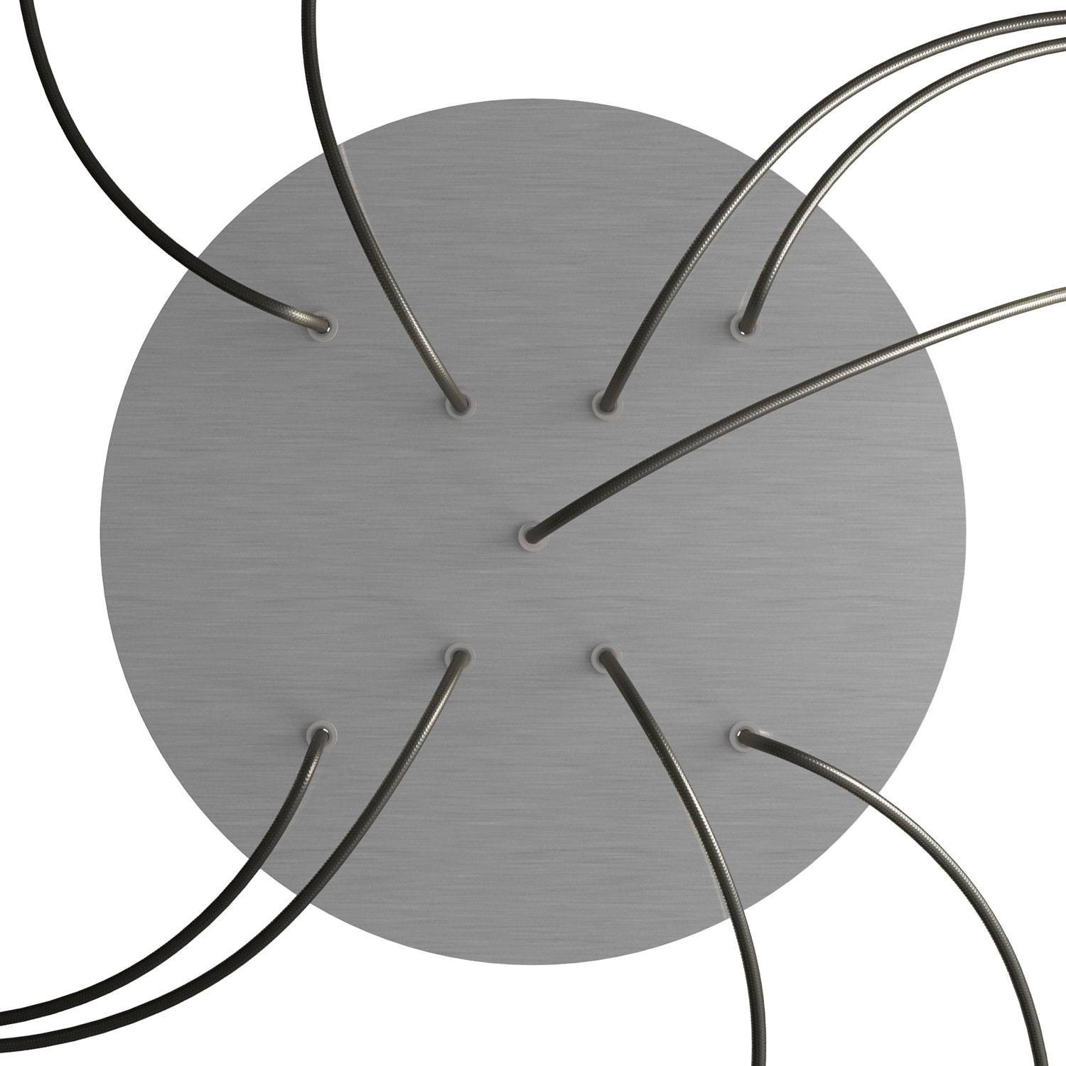 Rundes XXL 9 X-geformten Löchern und 4 Seitenlöchern Lampenbaldachin, Rose-One-Abdeckung, 400 mm Durchmesser