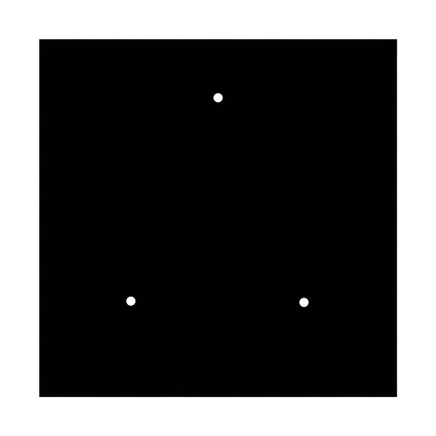 Quadratisches XXL 3-Loch und 4 Seitenlöchern Lampenbaldachin, Rose-One-Abdeckung, 400 mm