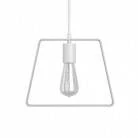 Pendelleuchte inklusive Glühbirne, Textilkabel, Duedì Base Lampenschirm und Metall-Zubehör - Made in Italy