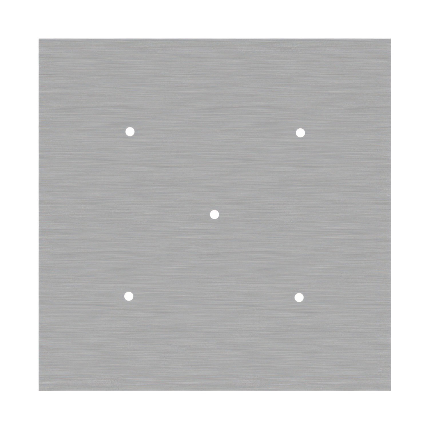 Quadratisches XXL 5-Loch und 4 Seitenlöchern Lampenbaldachin, Rose-One-Abdeckung, 400 mm