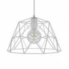 Pendelleuchte inklusive Glühbirne, Textilkabel, Dome Lampenschirm und Metall-Zubehör - Made in Italy