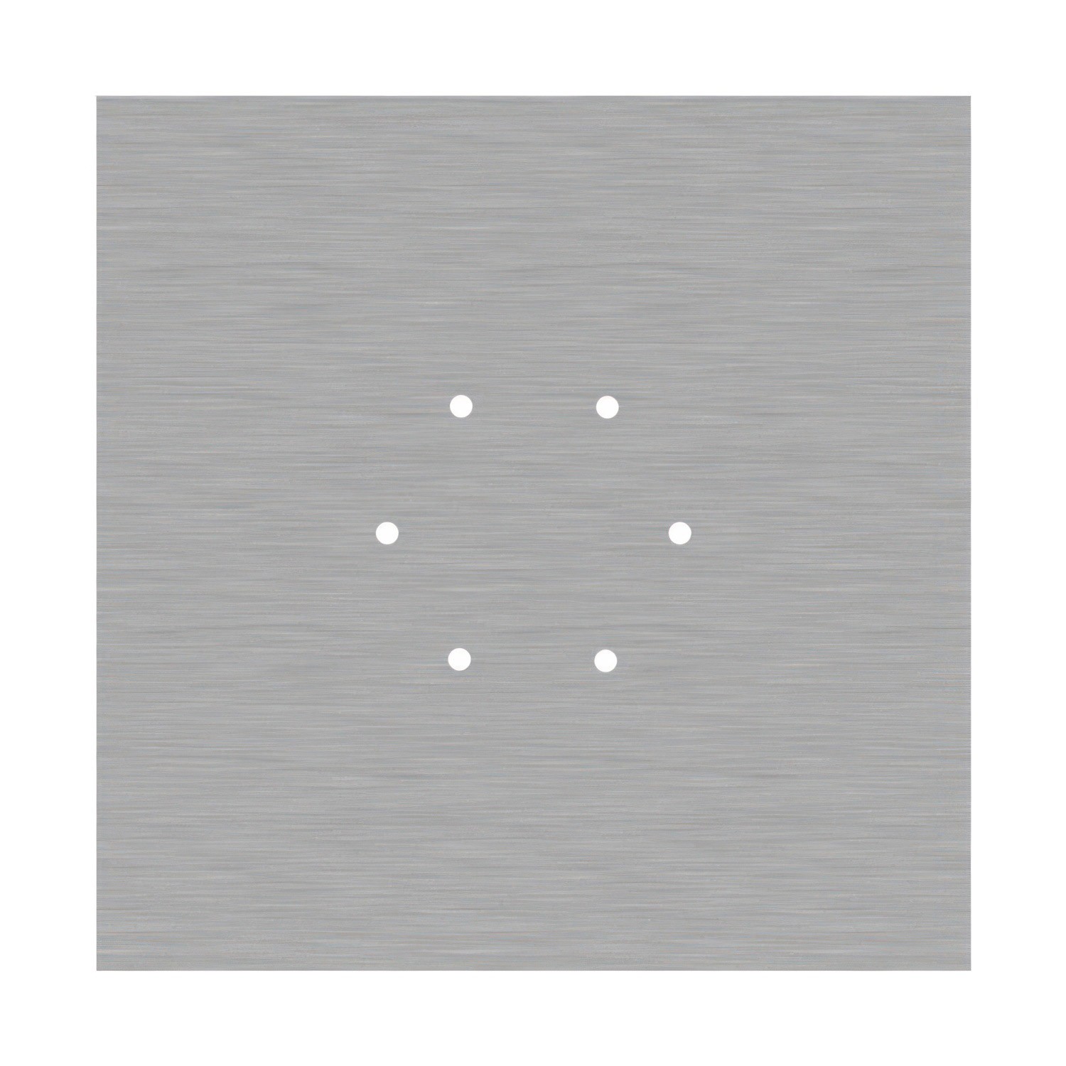 Quadratisches XXL 6-Loch und 4 Seitenlöchern Lampenbaldachin, Rose-One-Abdeckung, 400 mm