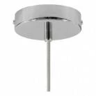 Pendelleuchte inklusive Glühbirne, Textilkabel, vasenförmigem Lampenschirm aus Keramik und Metall-Zubehör - Made in Italy