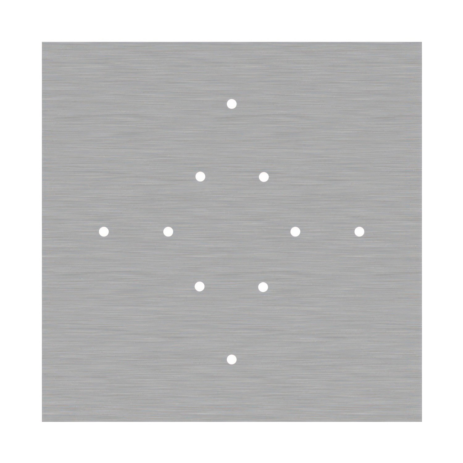 Quadratisches XXL 10-Loch und 4 Seitenlöchern Lampenbaldachin, Rose-One-Abdeckung, 400 mm